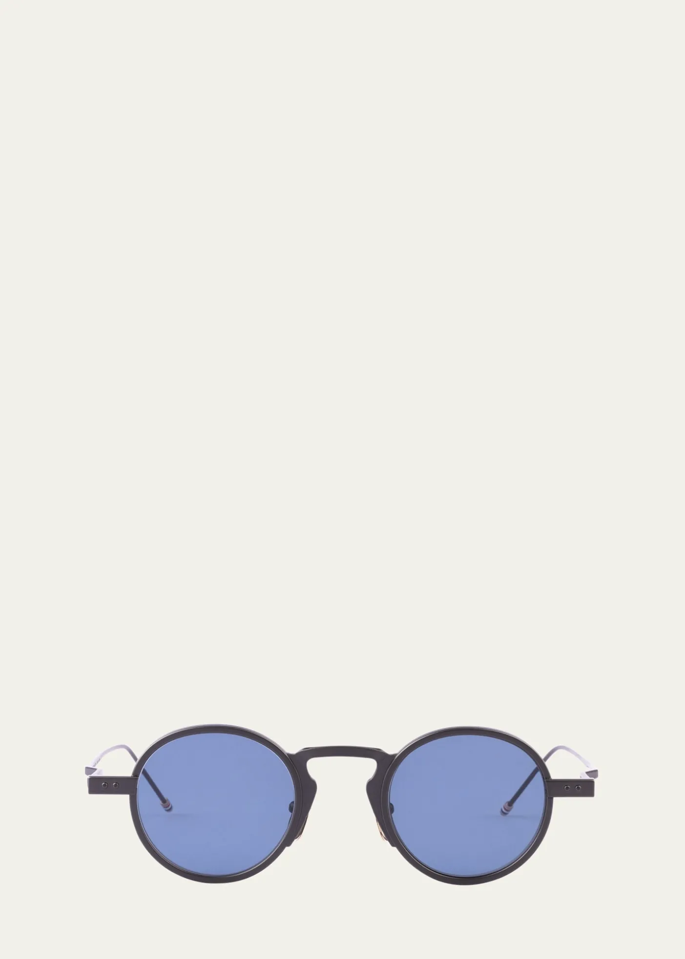 Thom BrowneMen's Titanium Round Sunglasses