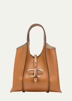 Tod'sMini Leather T Timeless Tote Shopping Bag