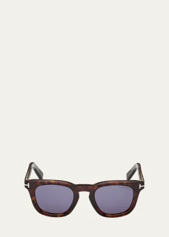 TOM FORDIcon 48mm Acetate Square Sunglasses