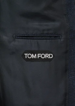 TOM FORDMen's Check Single-Breasted Suit