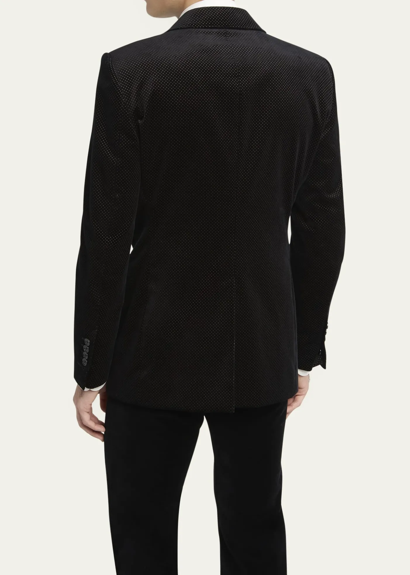 TOM FORDMen's Dyllan Velvet Polka Dot Dinner Jacket