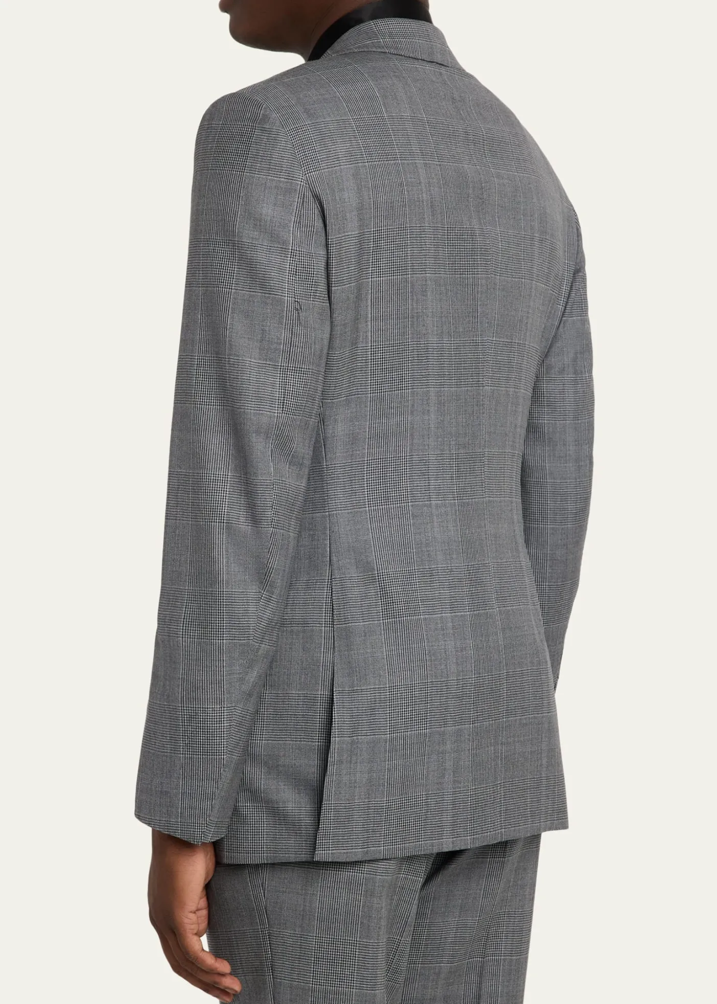 TOM FORDMen's Herringbone Wool Prince of Wales Peak-Lapel Suit