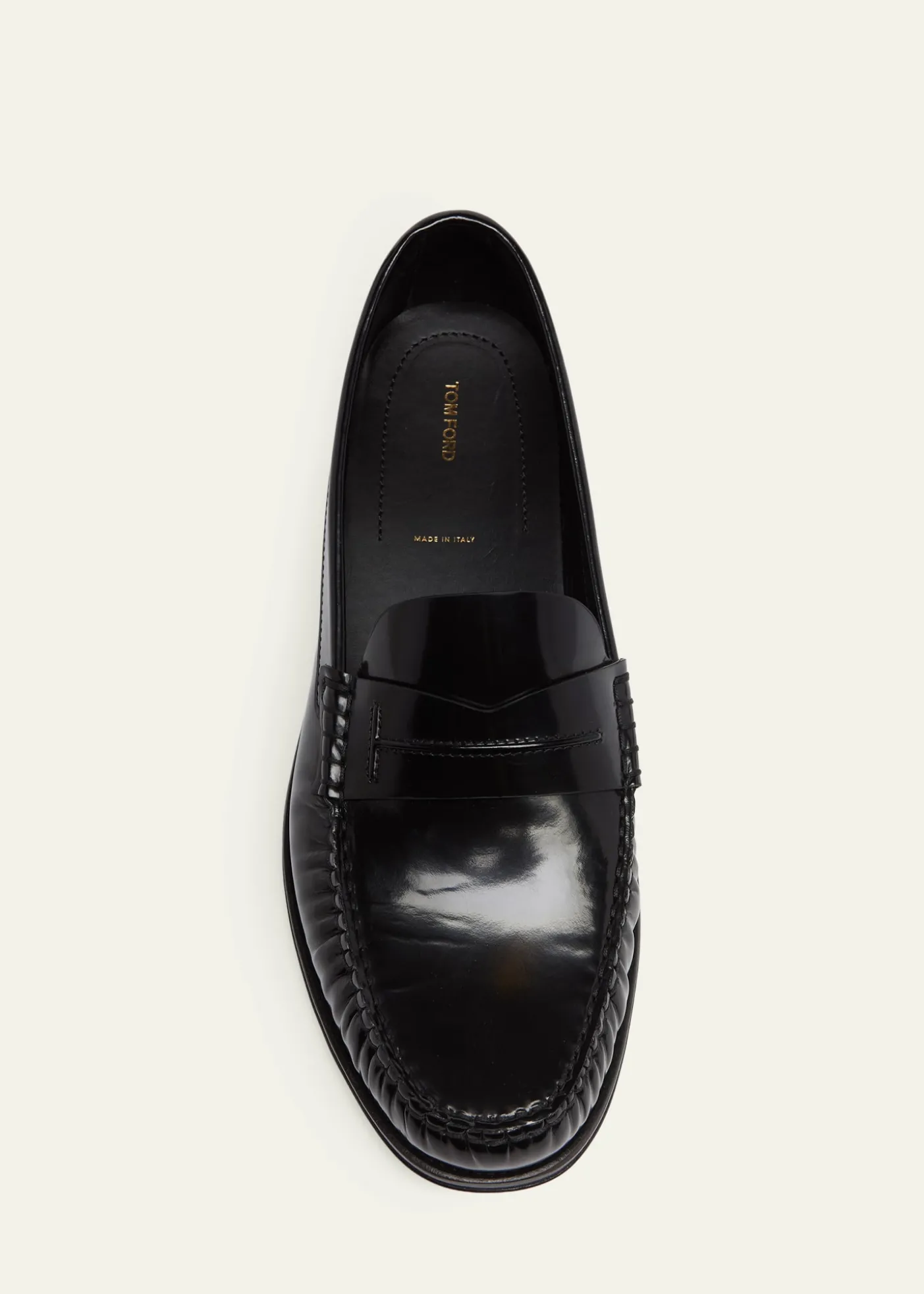 TOM FORDMen's Oliver Leather Penny Loafers