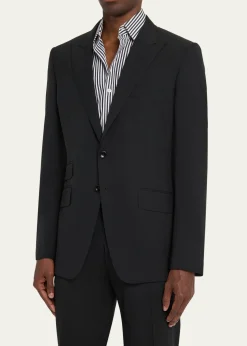 TOM FORDMen's Wool Peak Lapel Two-Piece Suit