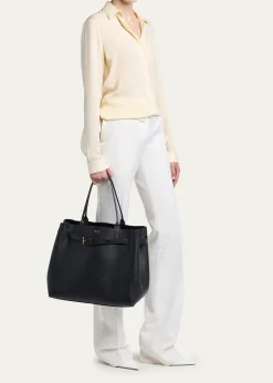TOM FORDAudrey Large Grained Leather Tote Bag