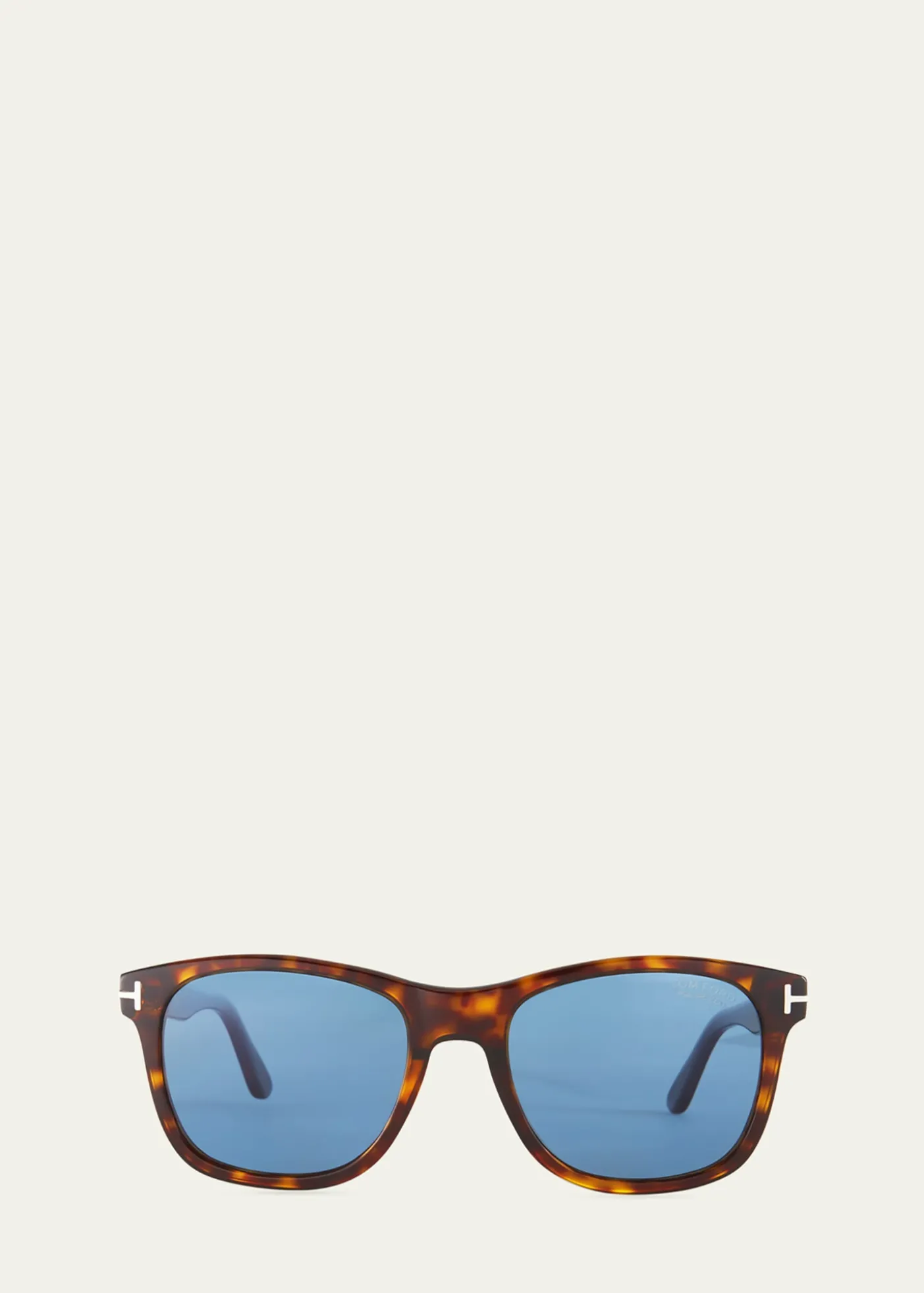TOM FORDEric Rectangular Havana Sunglasses