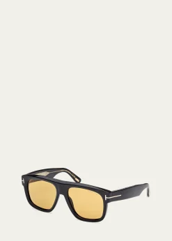 TOM FORDIcon T-Monogram Aviator Sunglasses