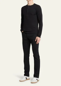 TOM FORDMen's Archer Suede and Leather Low-Top Sneakers
