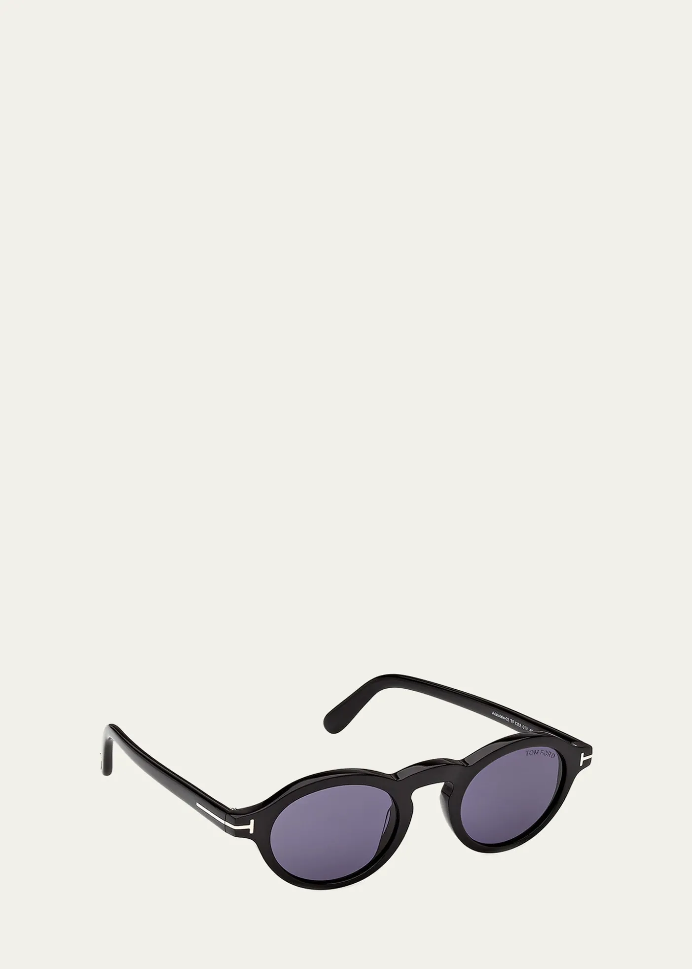 TOM FORDMen's Aristotele-02 Acetate Round Sunglasses