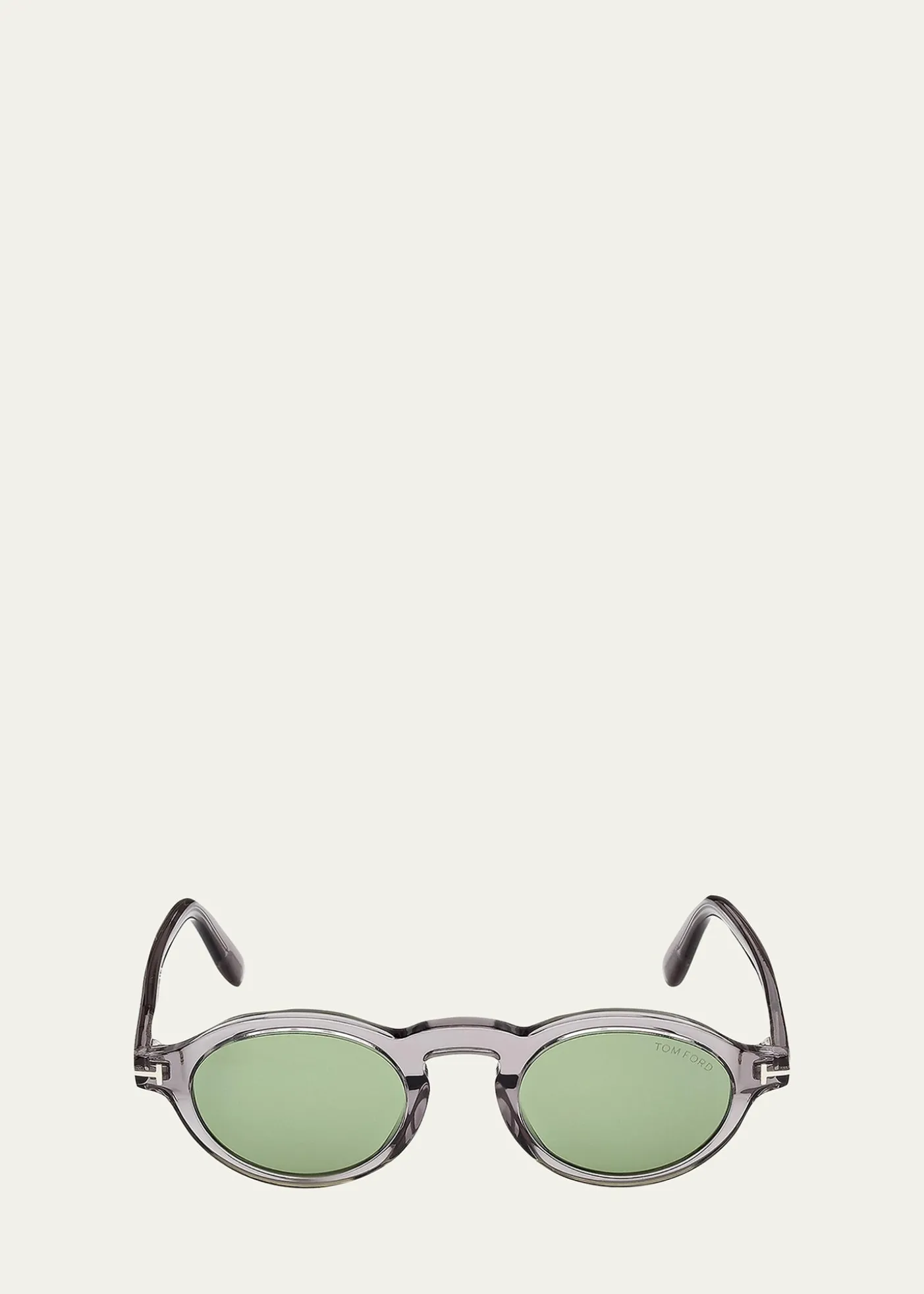 TOM FORDMen's Aristotele-02 Acetate Round Sunglasses