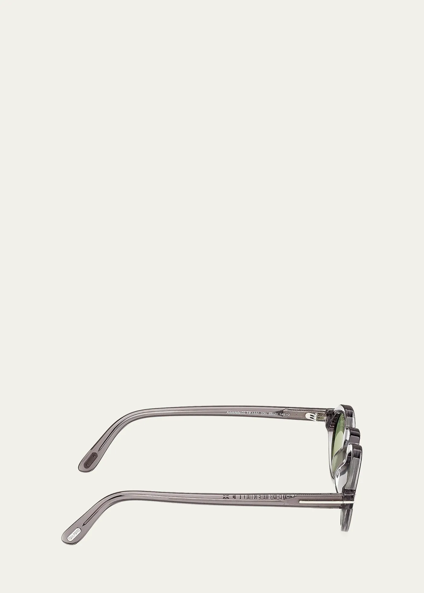 TOM FORDMen's Aristotele-02 Acetate Round Sunglasses