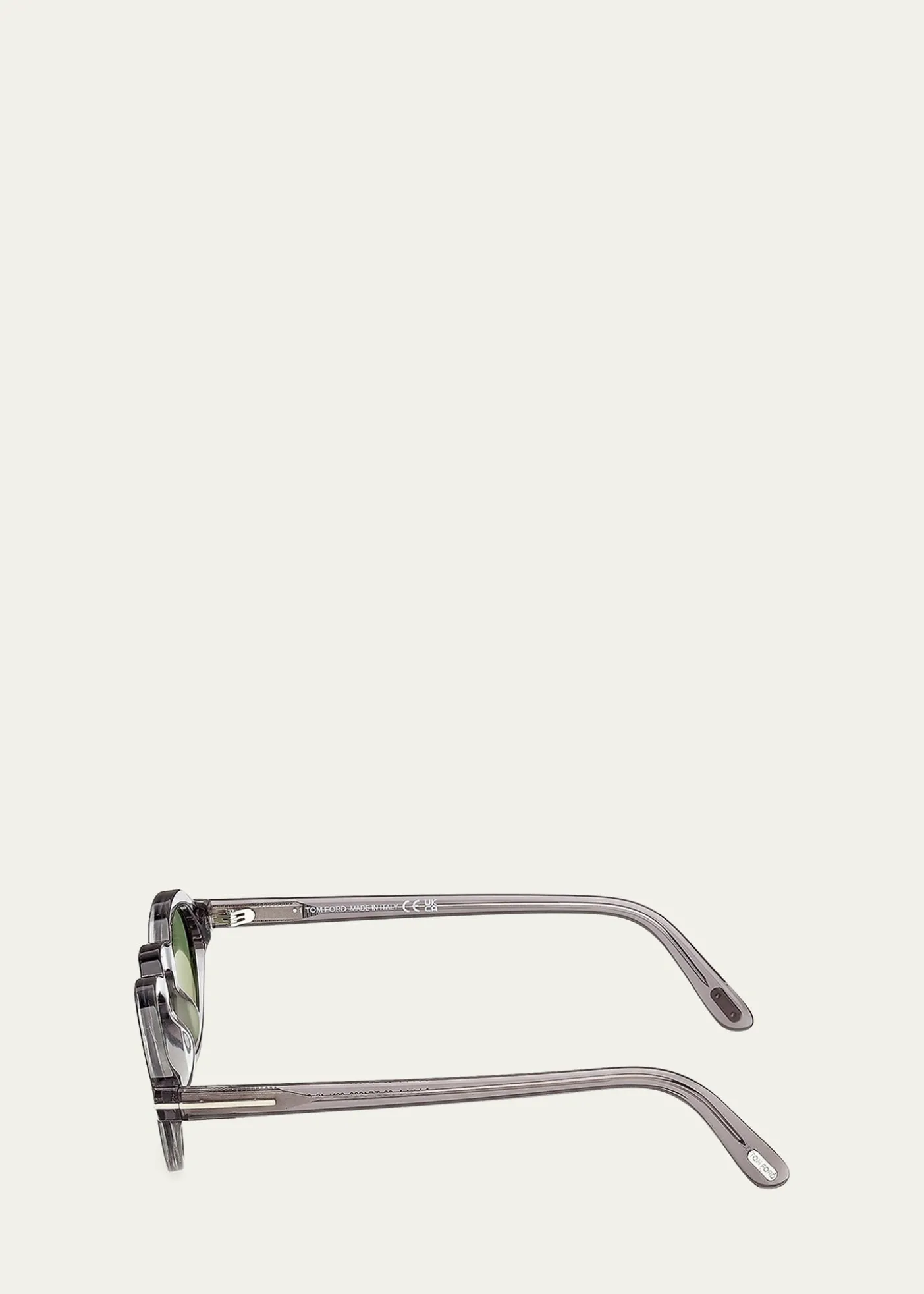 TOM FORDMen's Aristotele-02 Acetate Round Sunglasses