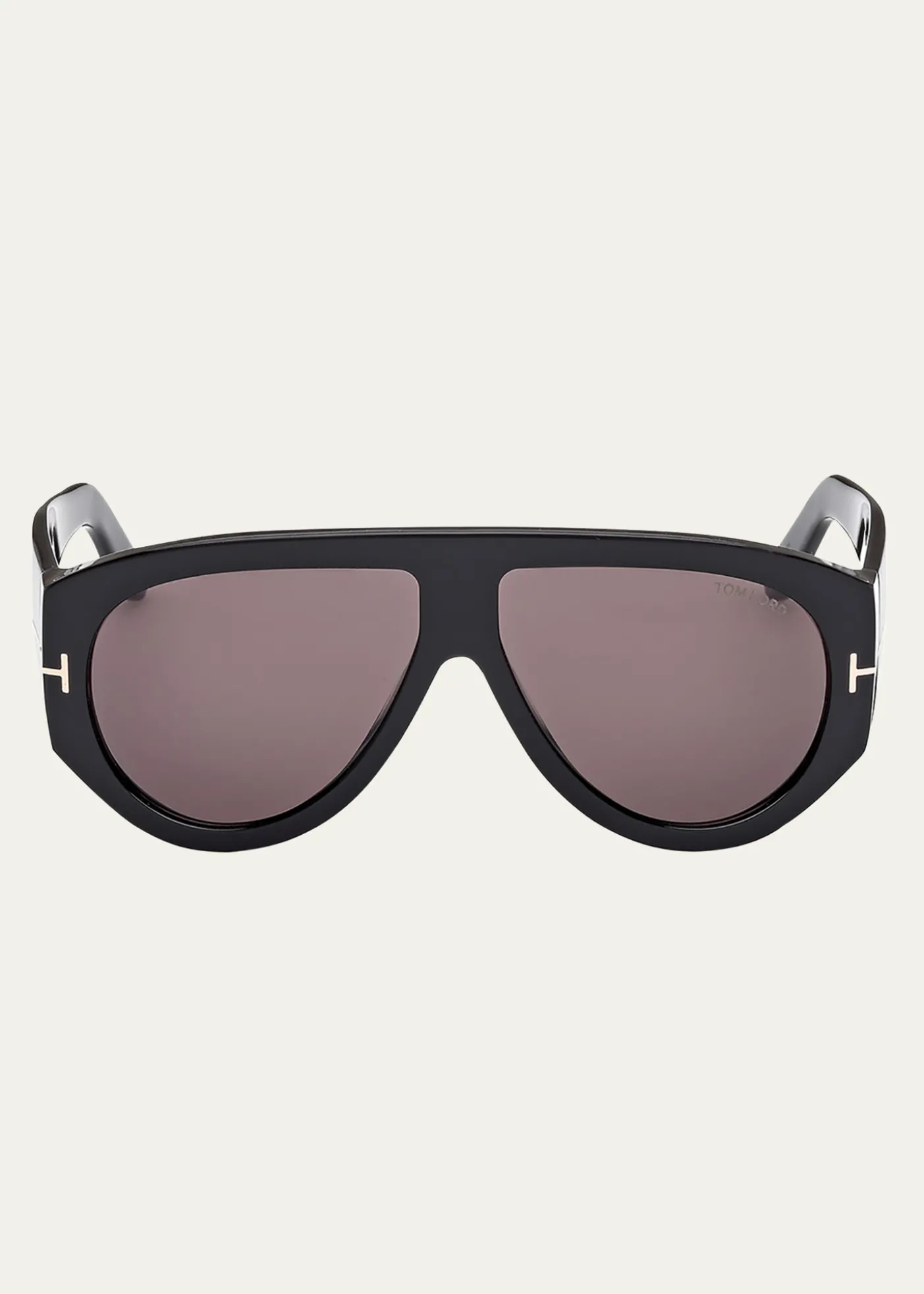 TOM FORDMen's Bronson T-Logo Shield Sunglasses