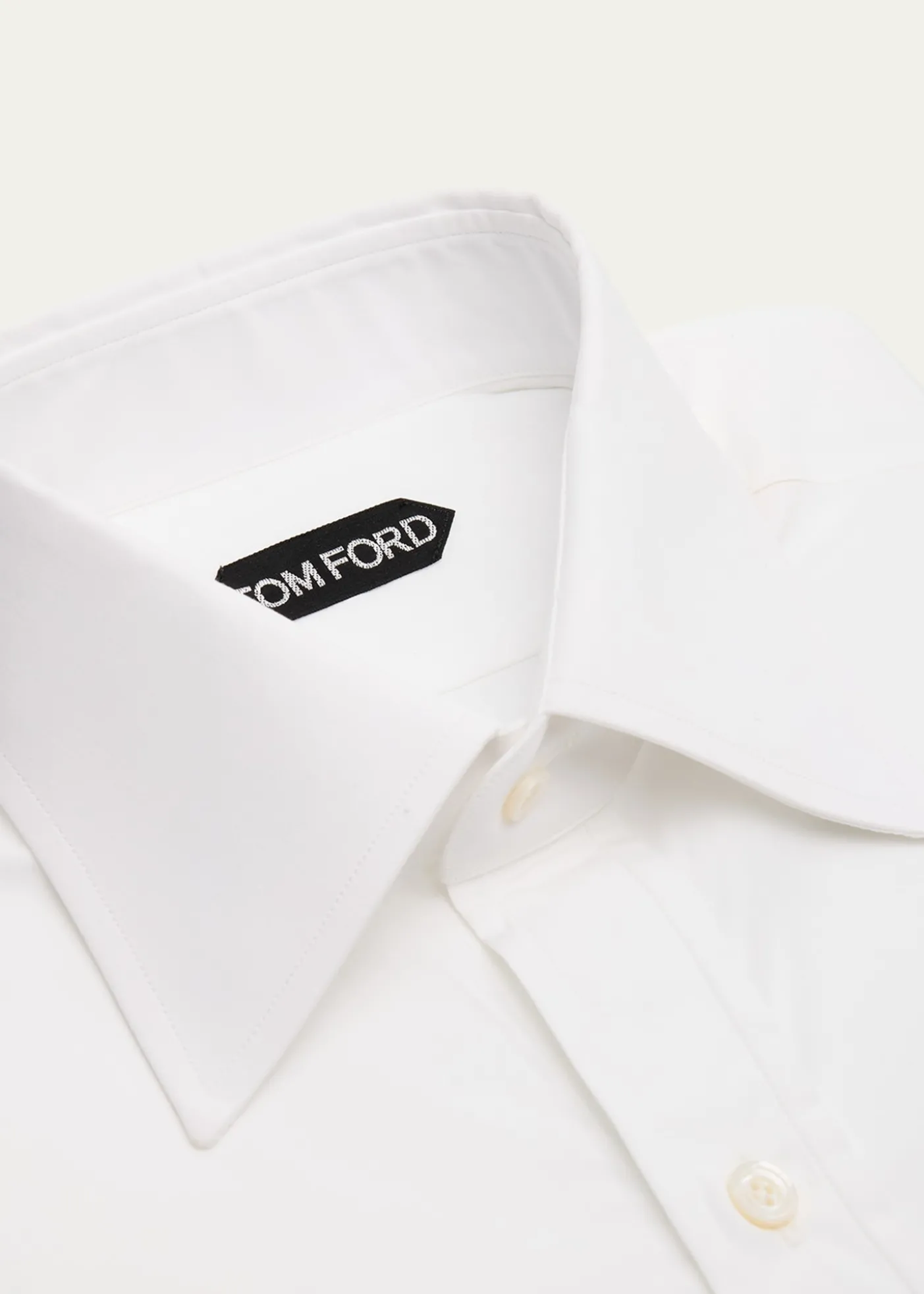TOM FORDMen's Cotton Point-Collar Dress Shirt