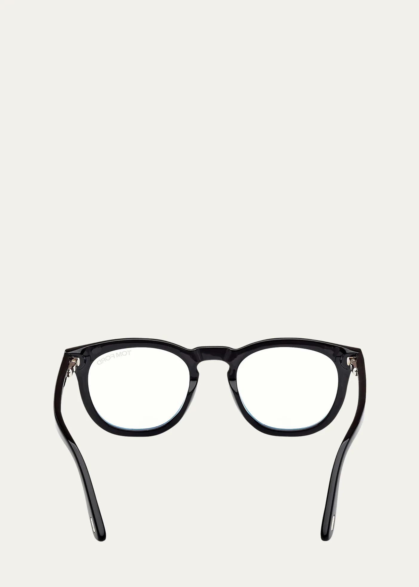 TOM FORDMen's FT5993-BM Round Blue-Block Optical Frames with Magnetic Sunglasses Clip
