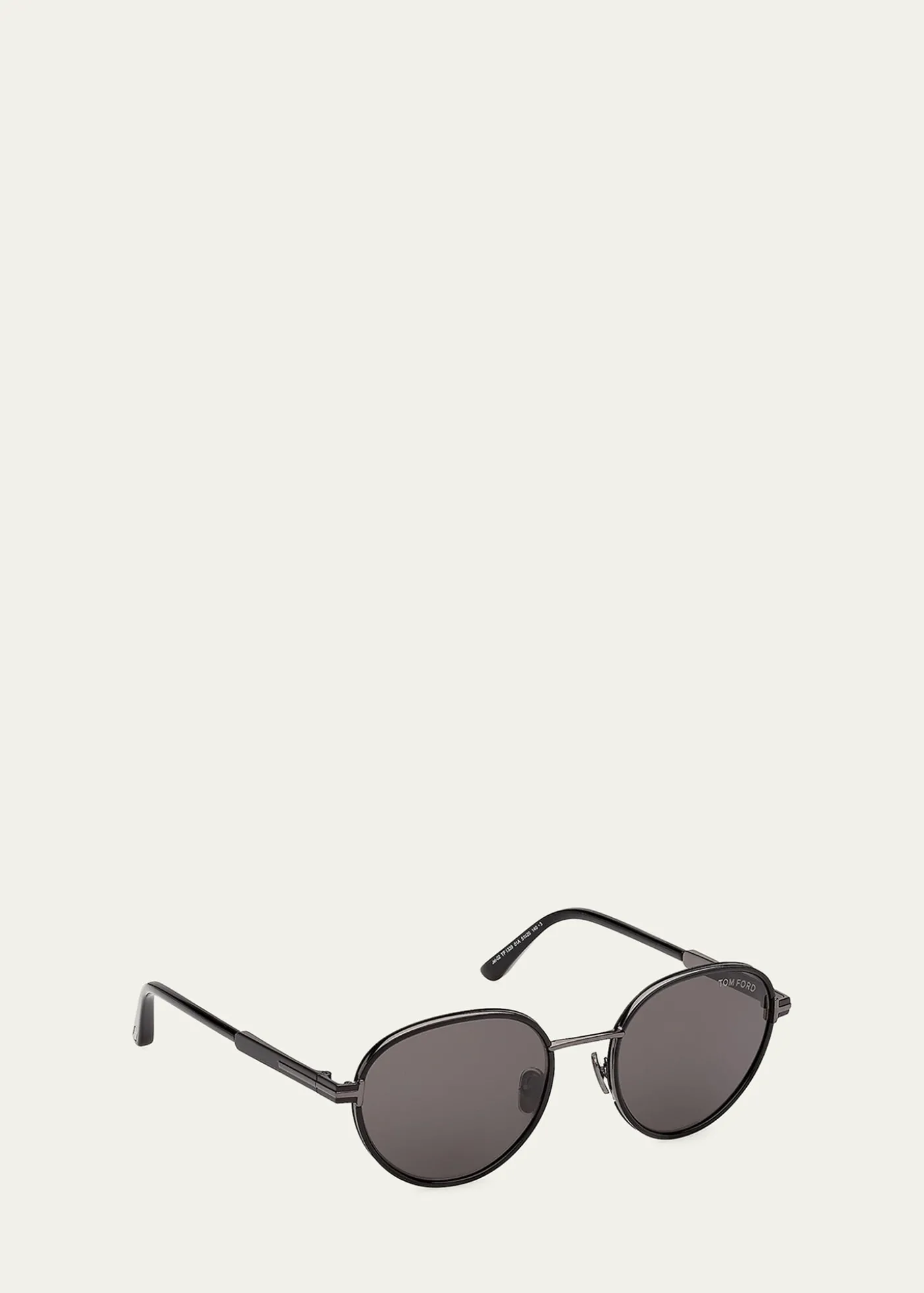 TOM FORDMen's Jet-02 Metal Round Sunglasses