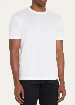 TOM FORDMen's Lyocell-Cotton Crewneck T-Shirt