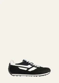 TOM FORDMen's Mick Tech Fabric and Suede Sneakers