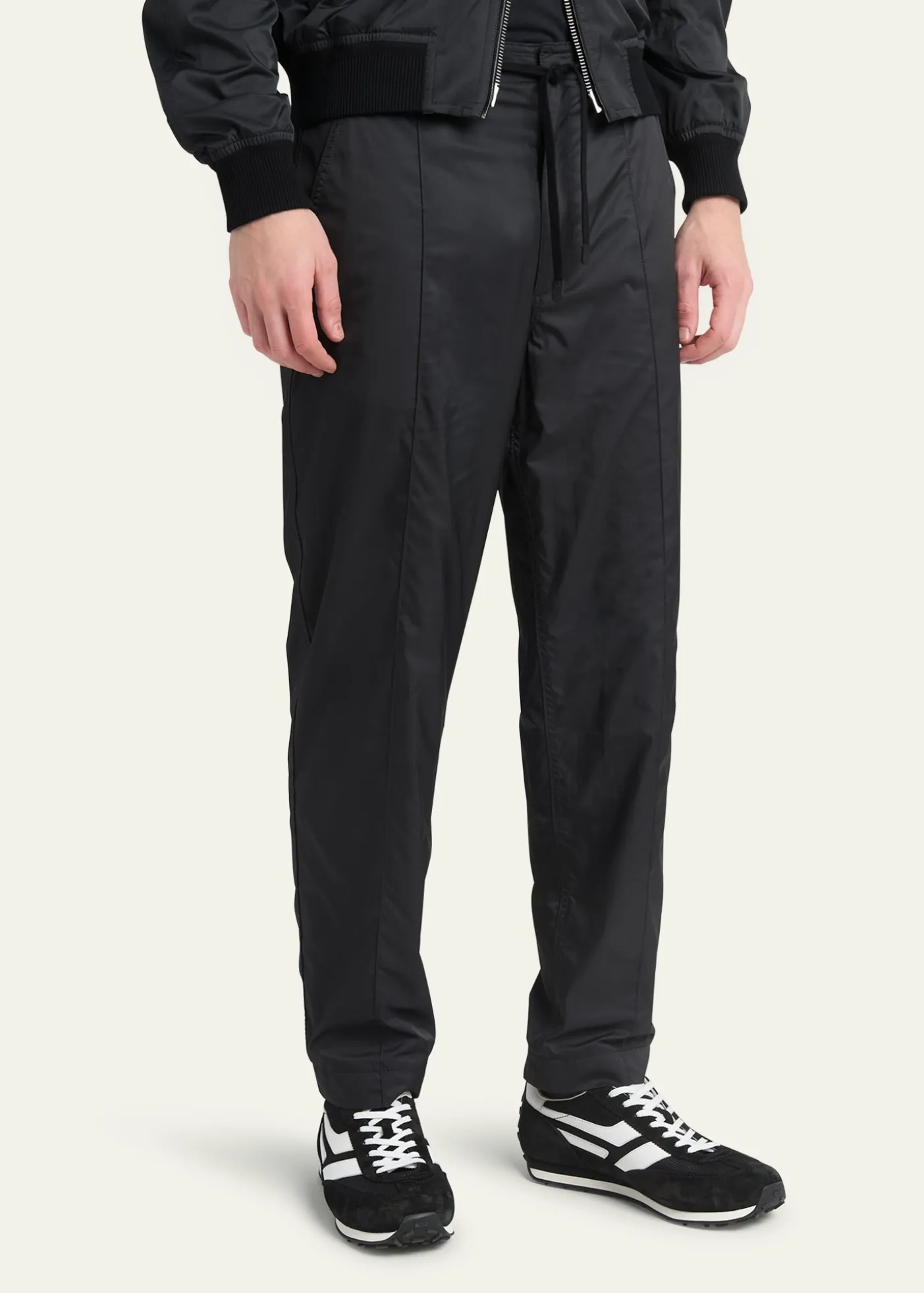 TOM FORDMen's Mick Tech Fabric and Suede Sneakers
