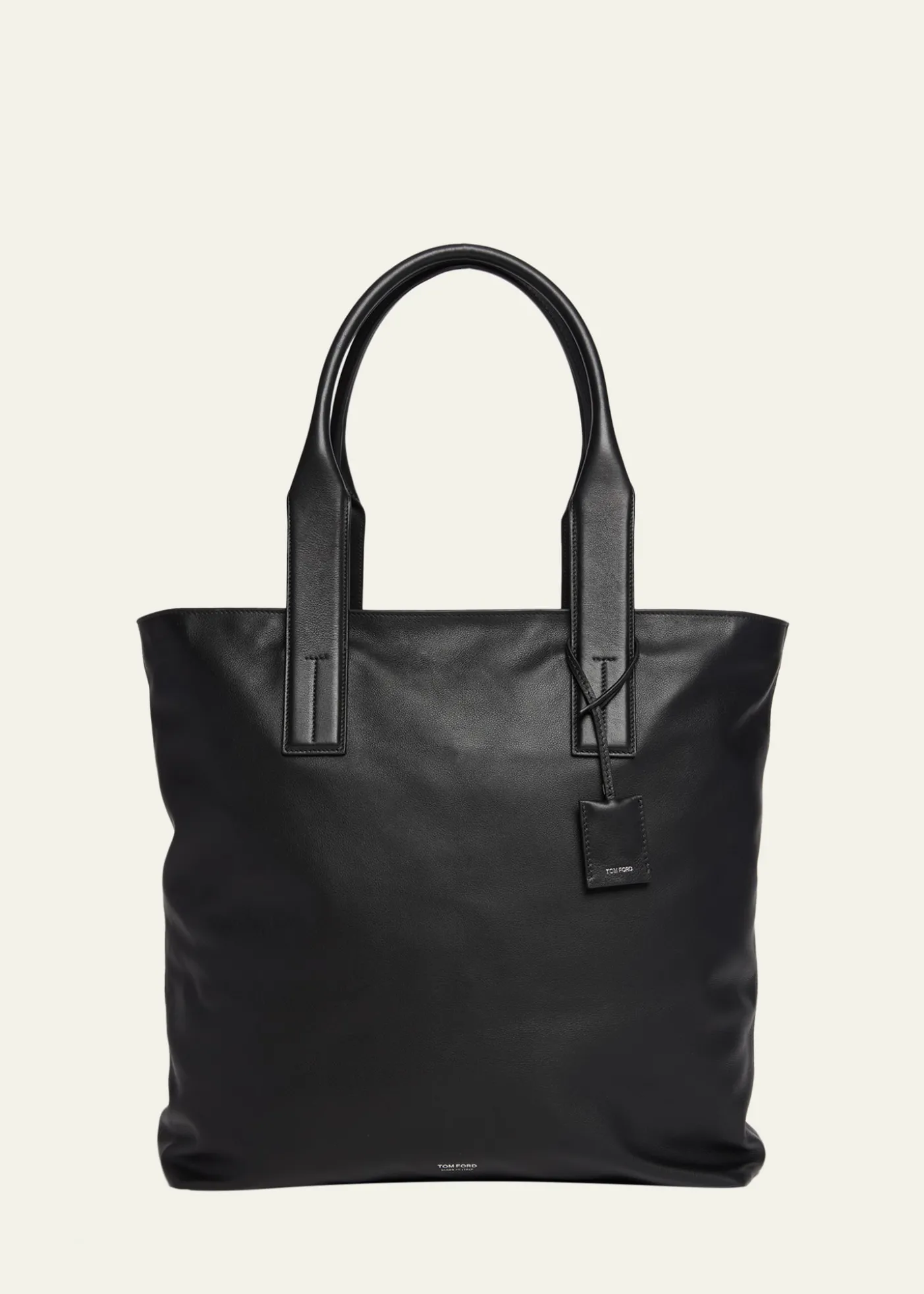 TOM FORDMen's Soft Leather North-South Tote Bag
