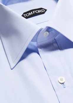 TOM FORDMen's Solid Point Collar Dress Shirt