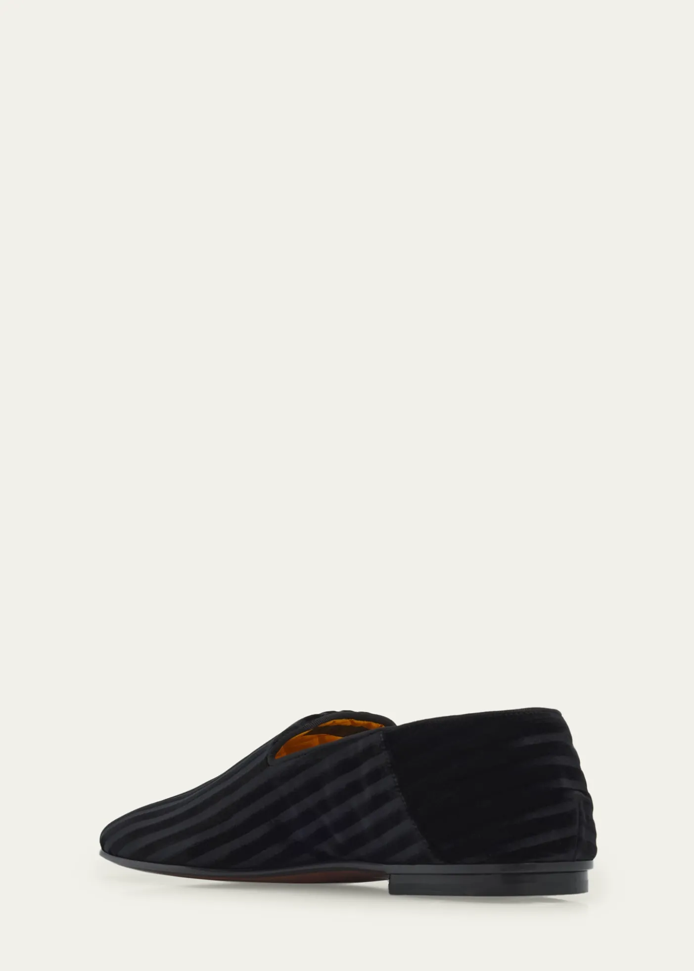 TOM FORDMen's Striped Velvet Loafers