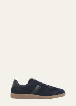 TOM FORDMen's T Suede and Leather-Trim Low-Top Sneakers