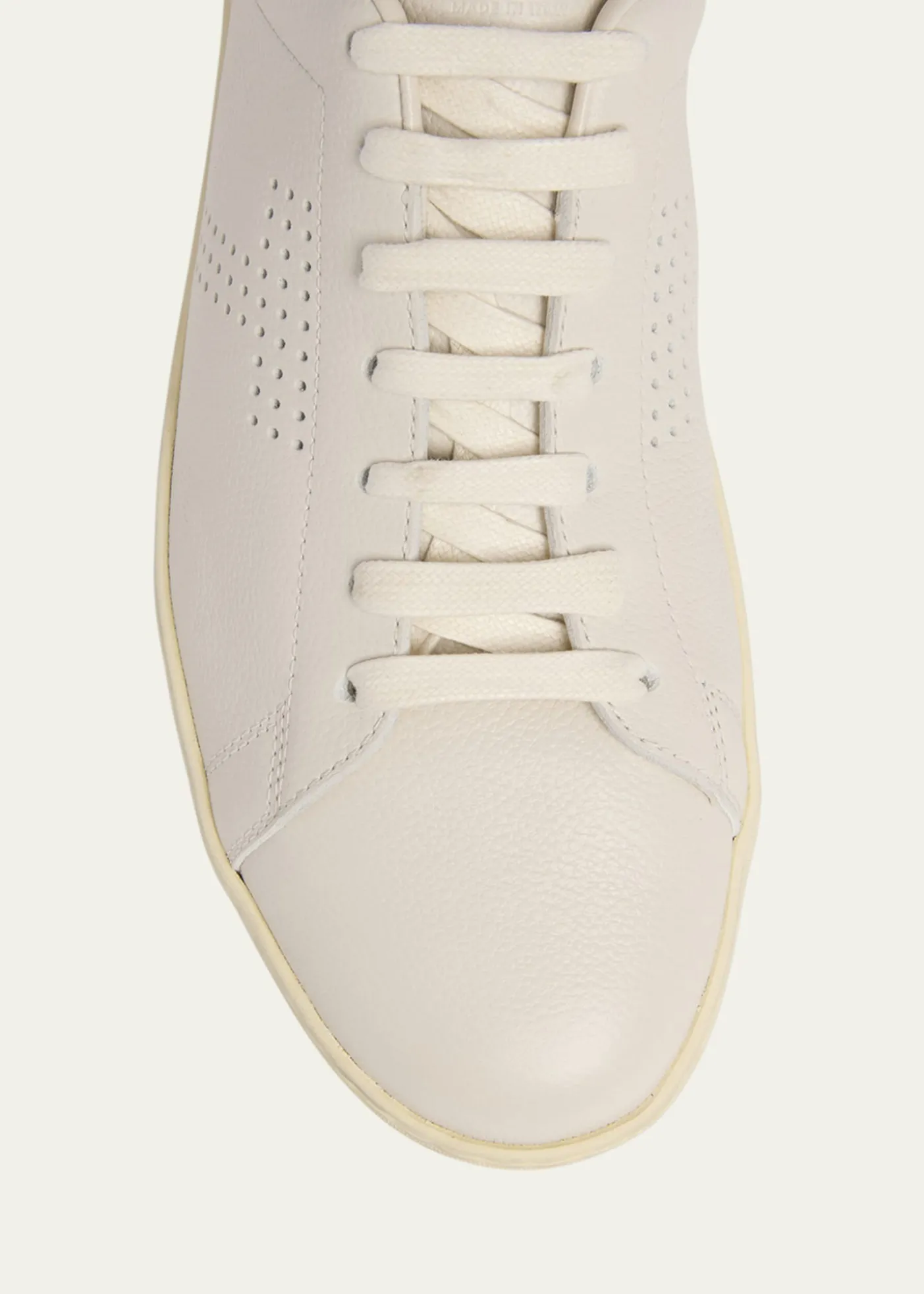 TOM FORDMen's Warwick Grained Leather Sneakers