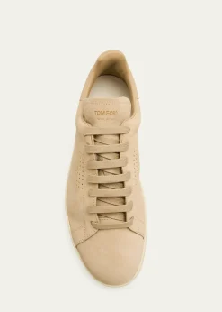 TOM FORDMen's Warwick Suede Low-Top Sneakers