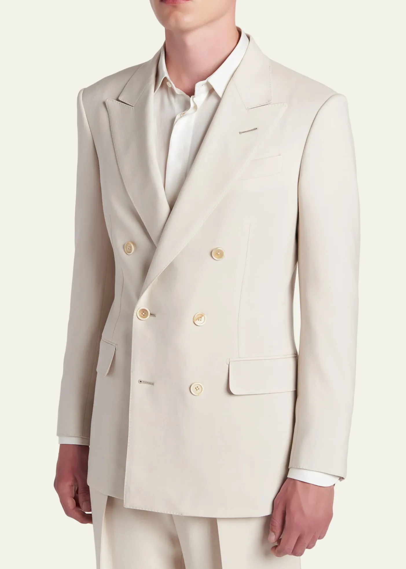 TOM FORDMen's Wool, Cashmere and Silk Double-Breasted Sport Coat