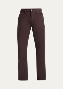 TOM FORDMen's Wool Straight Leg Five-Pocket Pants