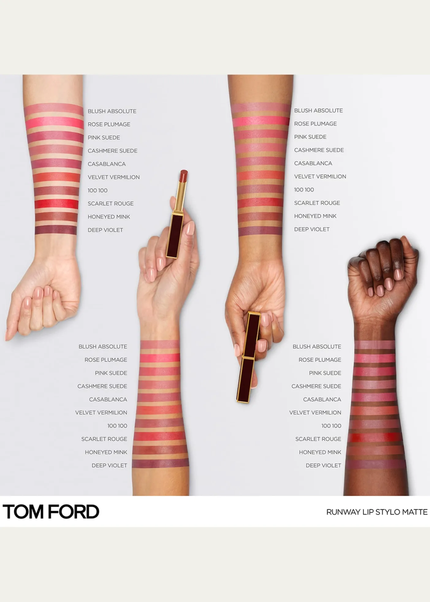 TOM FORDRunway Stylo Matte Lipstick, 110 Blush Absolute