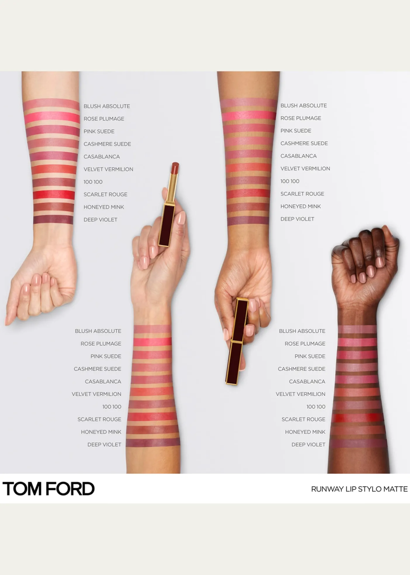 TOM FORDRunway Stylo Matte Lipstick, 3 Casablanca