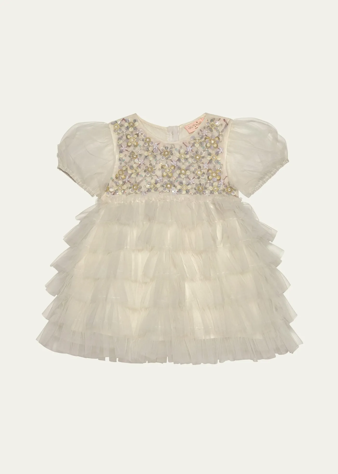 Tutu Du MondeGirl's Bebe Meadow Embellished Tulle Dress, Size Newborn-24M