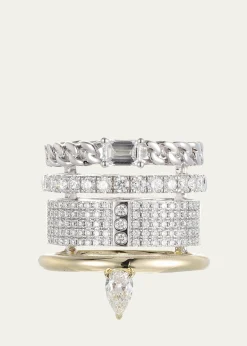 TYPE JEWELRYTypestack Mix Metal Diamond Ring