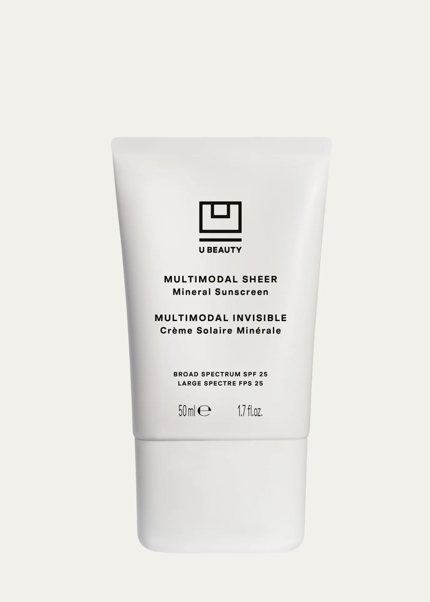 U BeautyMultimodal Sheer Mineral SPF 25 Sunscreen, 1.7 oz.