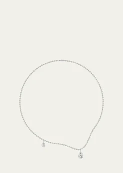 UnsaidTear Lab-Grown Diamond Curve Necklace