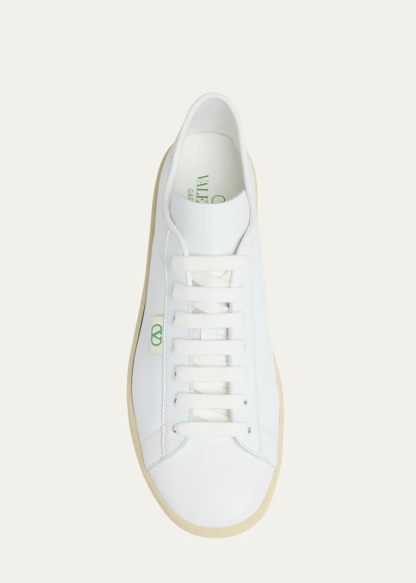 Valentino GaravaniMen's Royco V Logo Calfskin Low-Top Sneakers