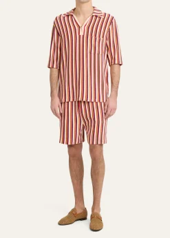 Valentino GaravaniMen's Striped Toweling Shorts