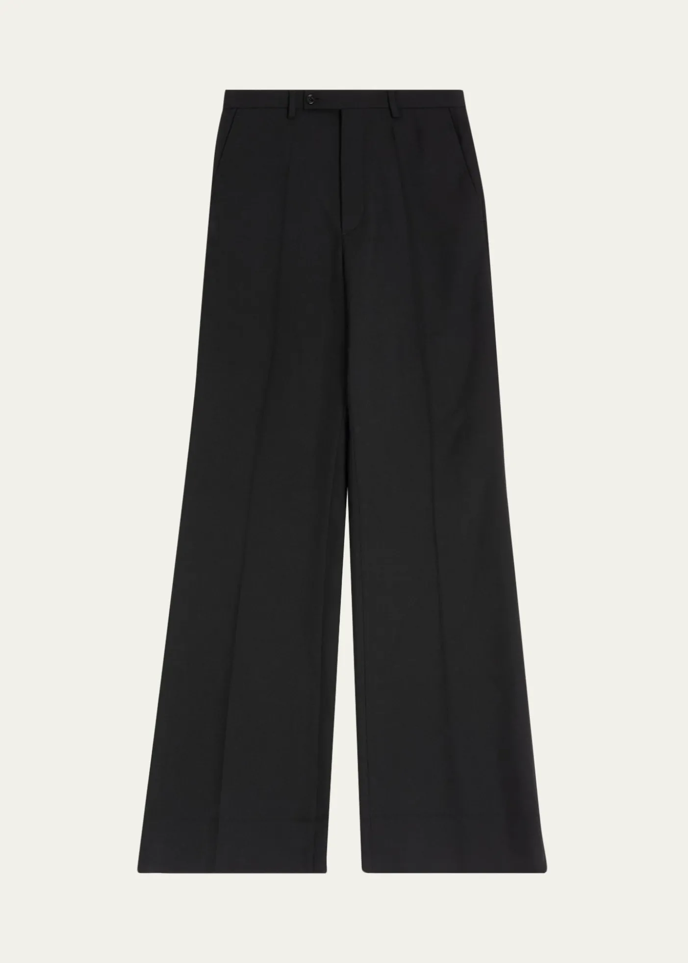 Valentino GaravaniMen's Wide Leg Flared Flat-Front Pants