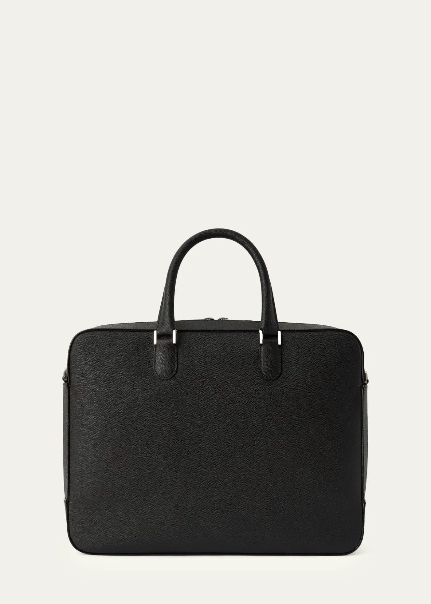ValextraMen's Avietta Top-Handle Calfskin Briefcase with Zip Pocket