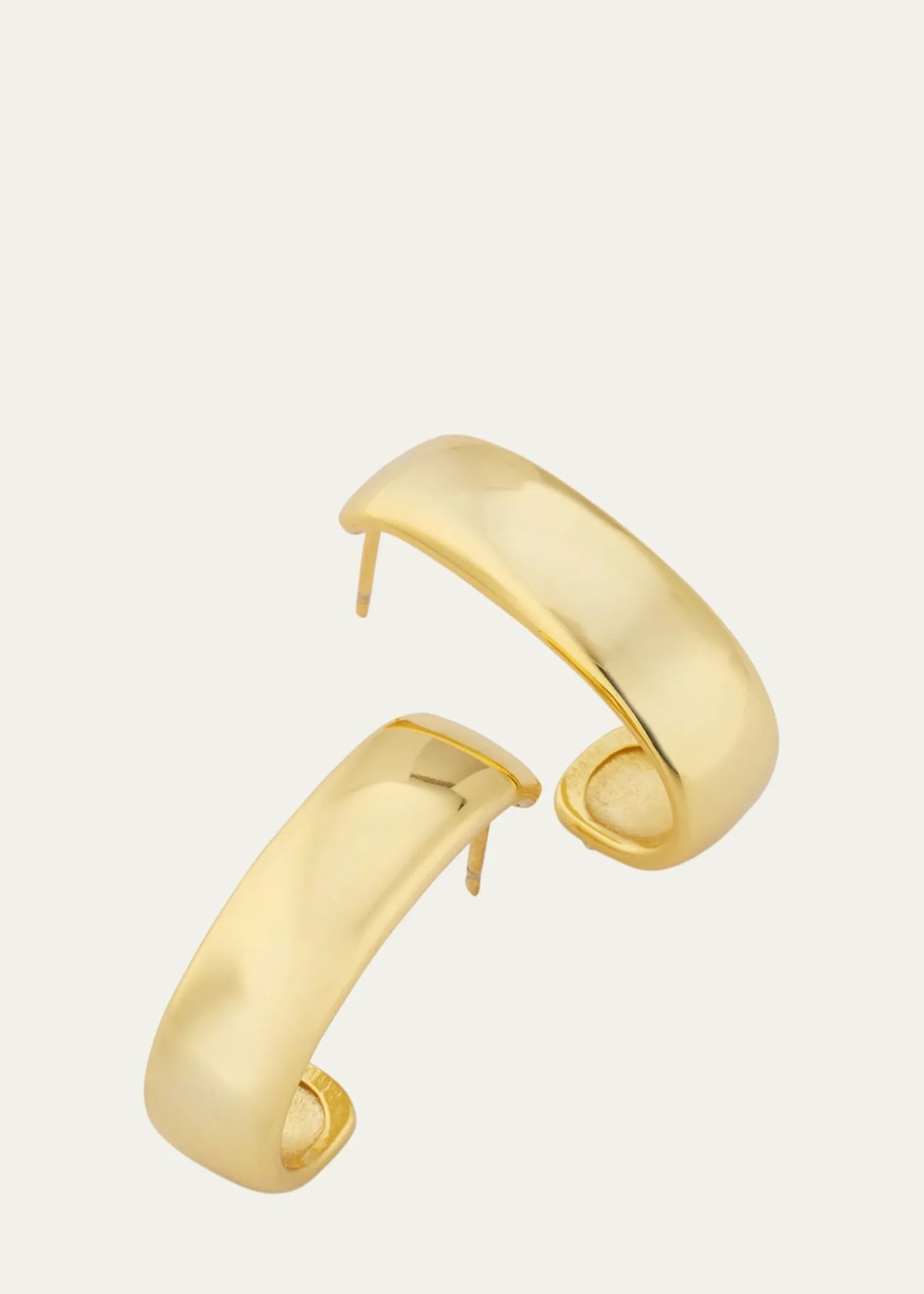 V.BELLANNessi Hoop Earrings with 18K Yellow Gold Plating