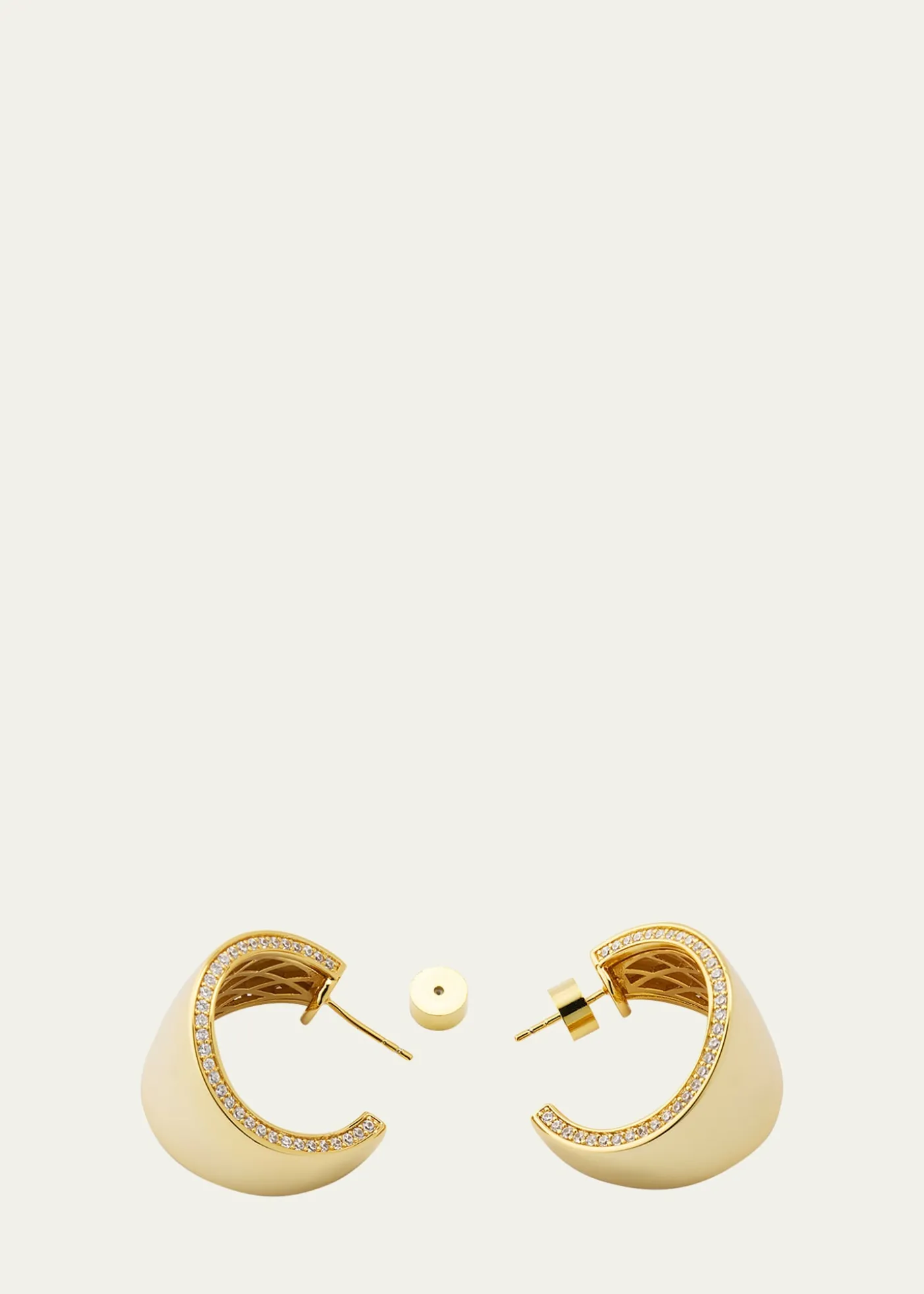 V.BELLANNicole Gold-Plated Hoop Earrings