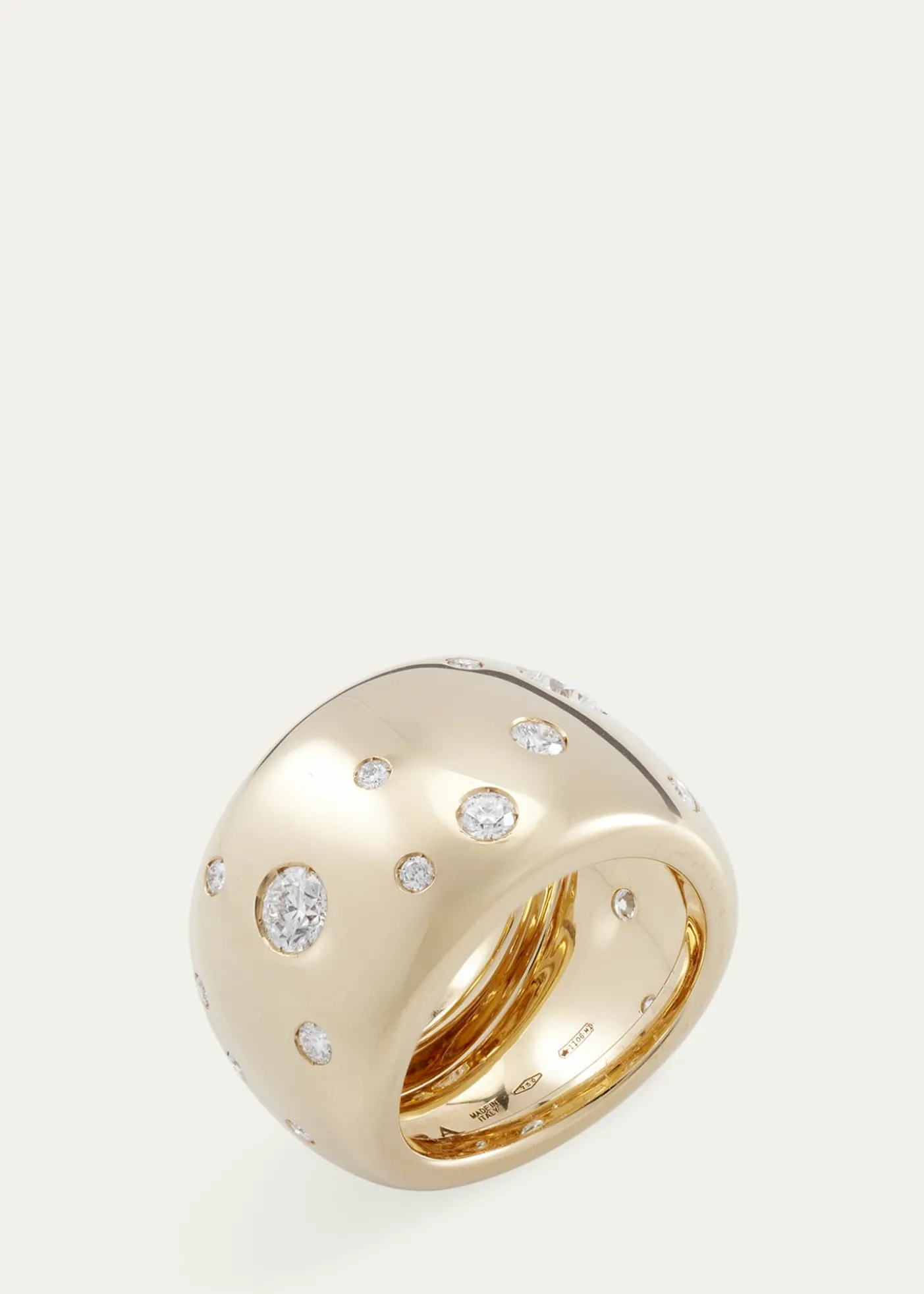 Verdura18K Yellow Gold Diamond Constellation Band Ring
