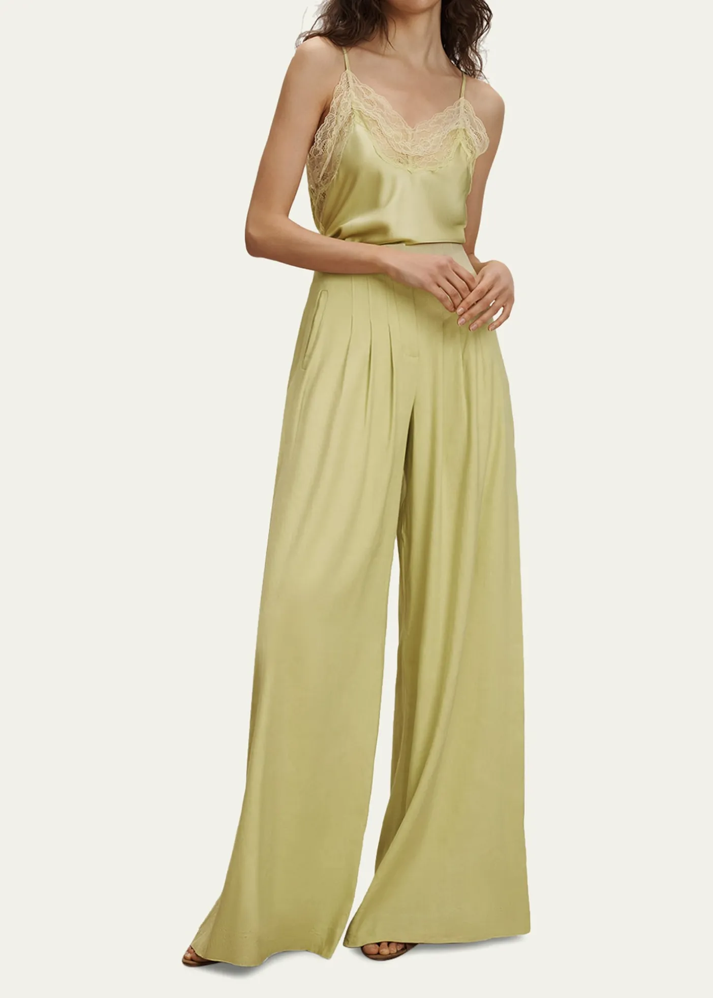 Veronica BeardJohanan Lace-Trim Silk Camisole