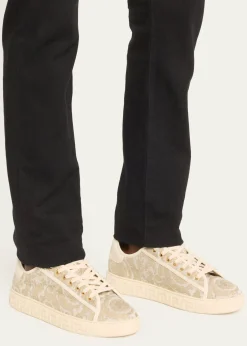 VersaceMen's La Greca Baroque Canvas Low-Top Sneakers