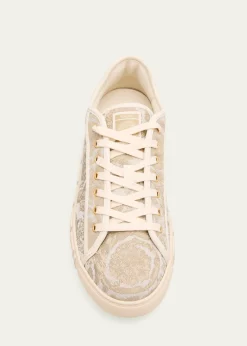 VersaceMen's La Greca Baroque Canvas Low-Top Sneakers