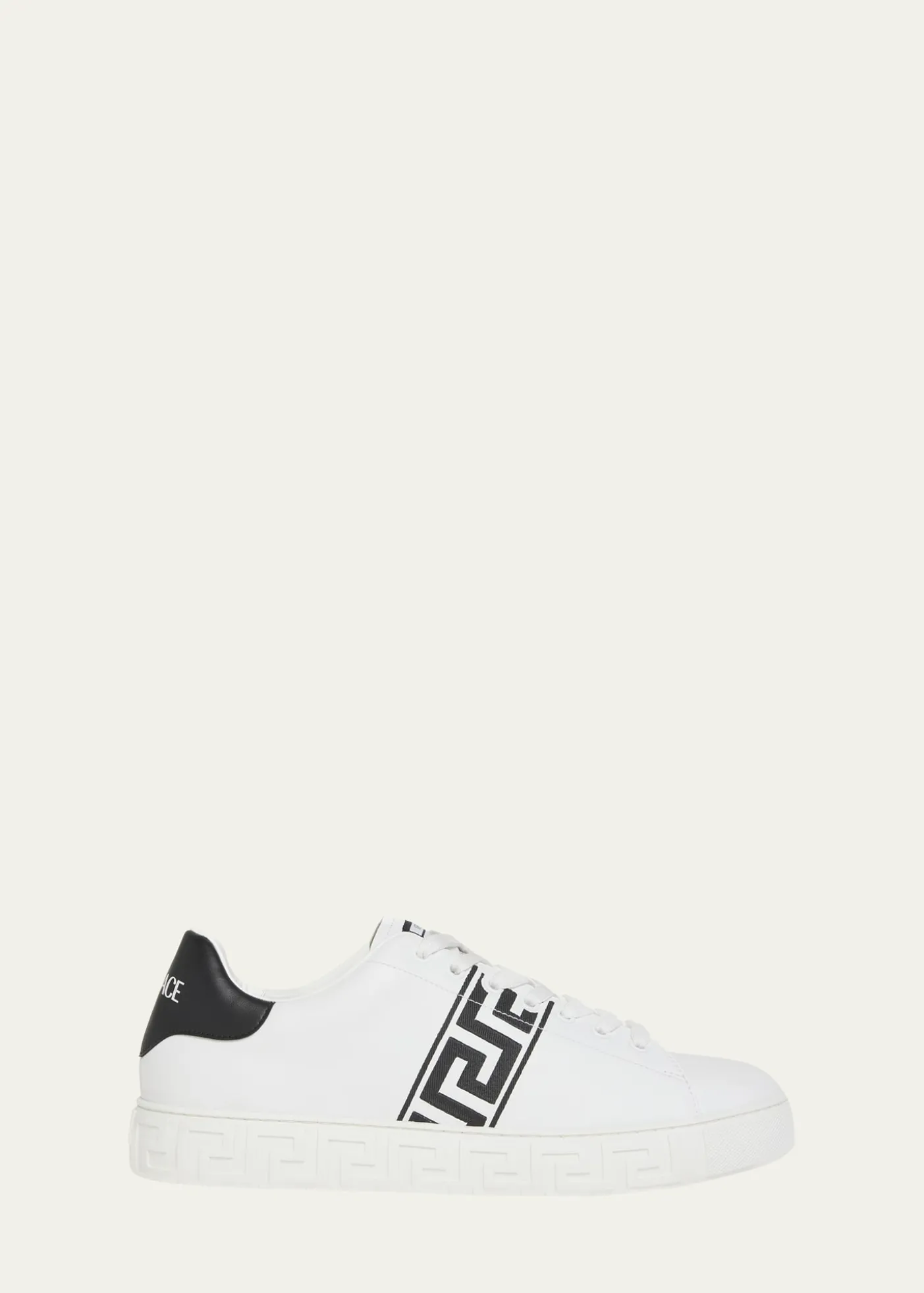 VersaceMen's La Greca Leather Low-Top Sneakers