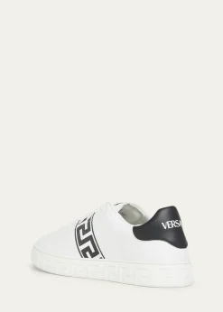 VersaceMen's La Greca Leather Low-Top Sneakers