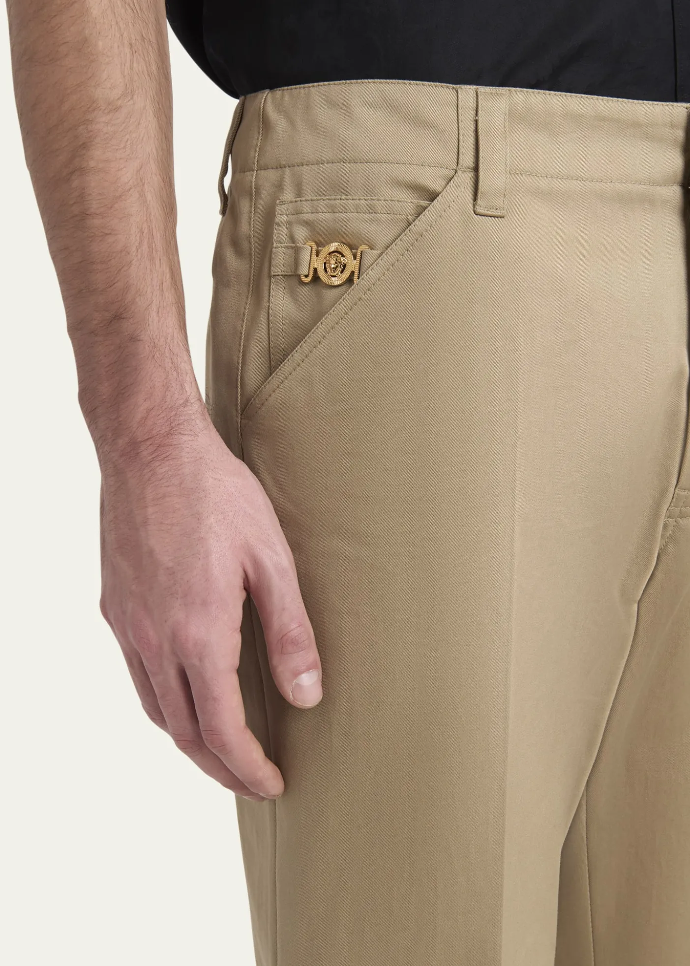 VersaceMen's Medusa Slim Twill Trousers